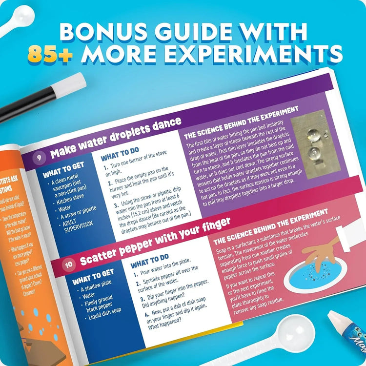 National Geographic Science Magic Kit for children, includes STEM science experiments and colorful magic tools in a comprehensive set.