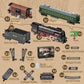 Premium Electric Train Set with Remote Control - Classic Steam Locomotive Featuring Smoke, Lights, and Sound Effects - Ideal Holiday Gift for Children - BYMRR Train Store