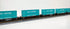 Kato N Scale Gunderson Maxi I 5-Unit Well Car in BNSF colors with Turquoise China Shipping Containers, model train accessory