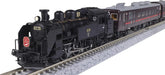 KATO N gauge C11 171 and 14 Series 500 Series SL Winter Wetland 6-car model train set with steam locomotive, detailed model railway scene