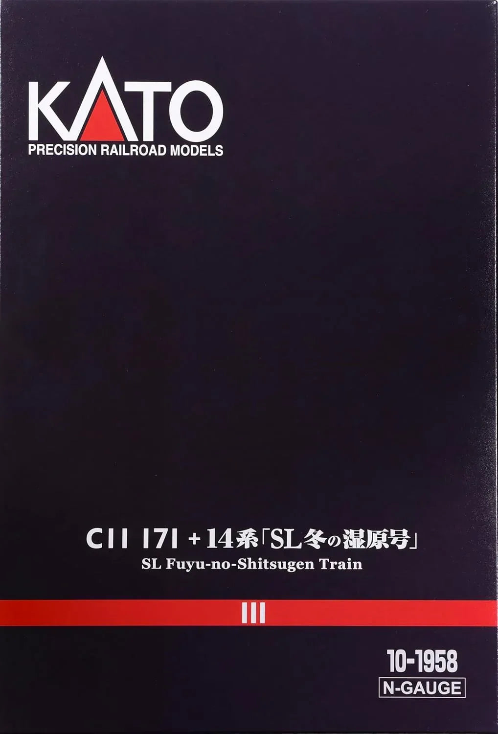 KATO N Gauge C11 171 and 14 Series 500 SL Winter Wetland 6-car model train set with steam locomotive, detailed railway model.