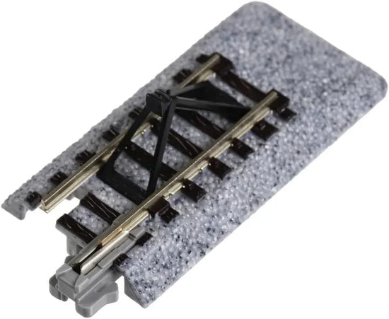 KATO N Gauge Car Stop Track C set of 2 for railway modeling, with detailed track sections and realistic features.