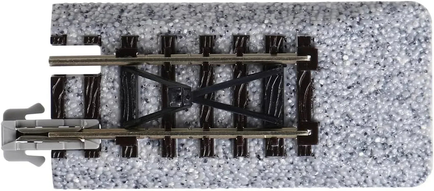 KATO N Gauge Car Stop Track C Set of 2 for railway modeling, with detailed track components and realistic design.