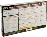 Kato USA Model Train Products V7 UNITRACK Double Crossover Track Set - BYMRR Train Store