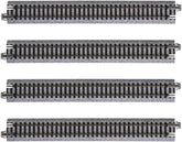 Kato USA N scale Unitrack 7.5-inch straight track set of four, model railway track for model train layouts