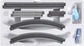 KATO V5 20-864 N gauge inner double wire endless railway model kit with detailed track components and wiring for model train layouts.