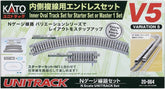 KATO V5 20-864 N gauge inner double wire endless railway model kit with detailed track components and assembly parts.
