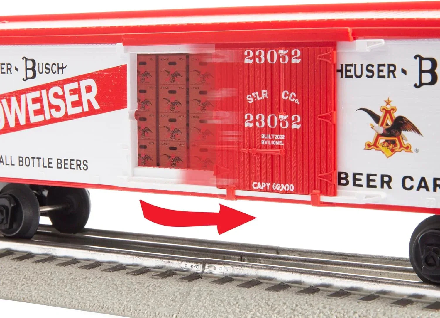 Lionel Anheuser Busch Budweiser Electric O Gauge Train Set Featuring Bluetooth 5.0 and Remote Control - BYMRR Train Store