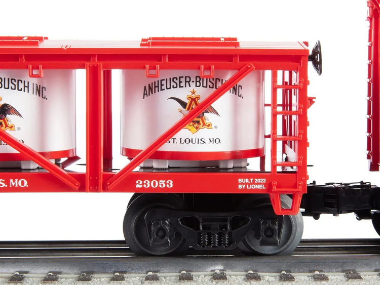 Lionel Anheuser Busch Budweiser Electric O Gauge Train Set Featuring Bluetooth 5.0 and Remote Control - BYMRR Train Store