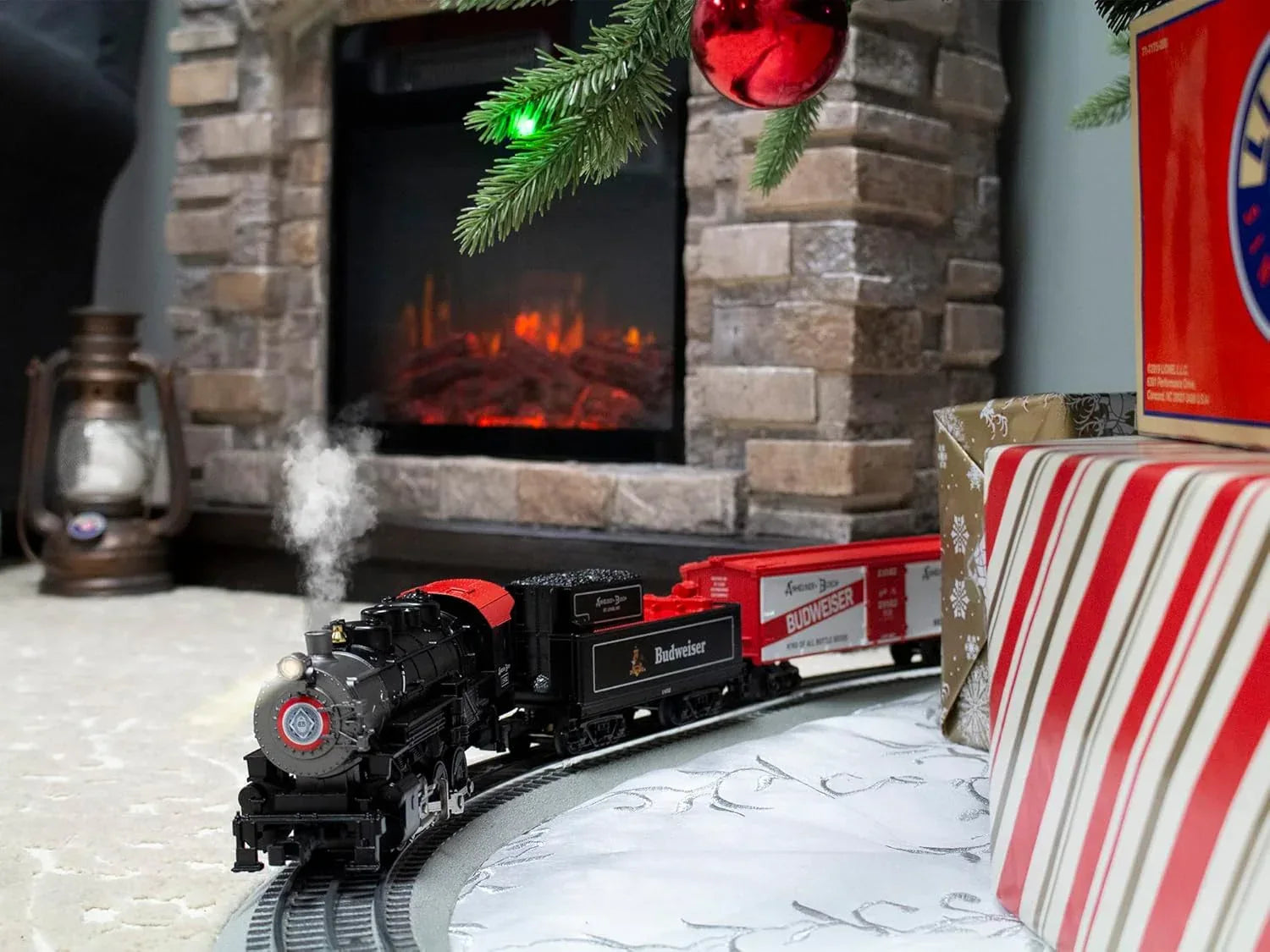 Lionel Anheuser Busch Budweiser Electric O Gauge Train Set Featuring Bluetooth 5.0 and Remote Control - BYMRR Train Store