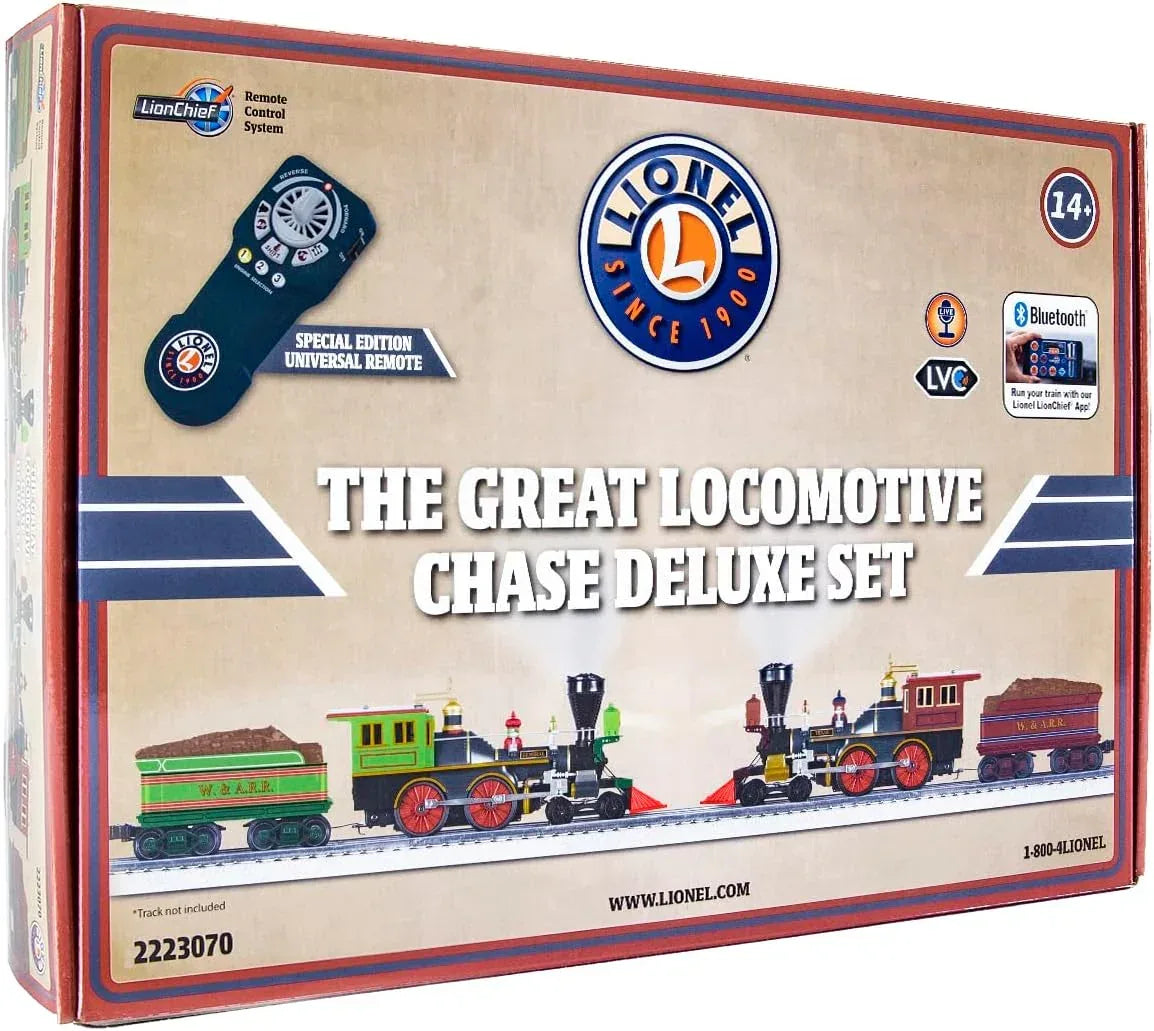 Lionel Deluxe LionChief Bluetooth 5.0 Steam Locomotive and Tender Set - O Gauge, Model 