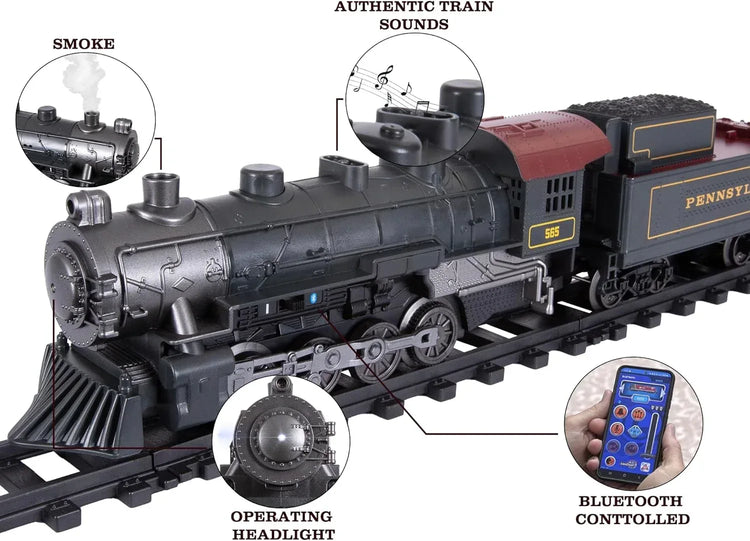 Lionel Pennsylvania Flyer O Gauge Battery-Powered Toy Train Set with Remote Control, Realistic Sound, Lighting, and Smoke Effects for Ages 4 and Older - BYMRR Train Store