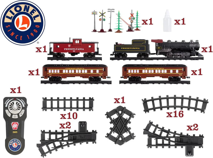 Lionel Pennsylvania Flyer O Gauge Battery-Powered Toy Train Set with Remote Control, Realistic Sound, Lighting, and Smoke Effects for Ages 4 and Older - BYMRR Train Store