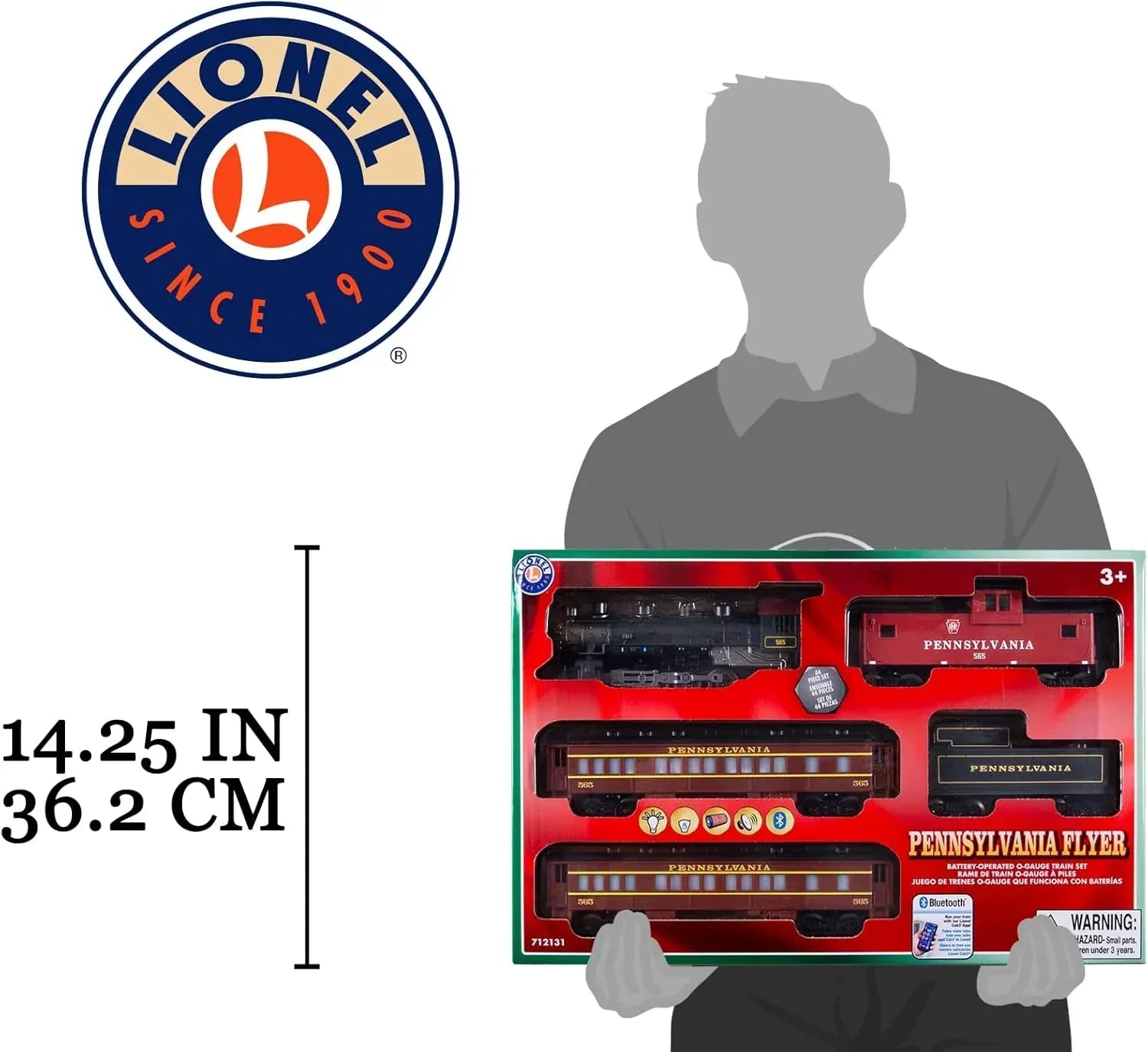 Lionel Pennsylvania Flyer O Gauge Battery-Powered Toy Train Set with Remote Control, Realistic Sound, Lighting, and Smoke Effects for Ages 4 and Older - BYMRR Train Store