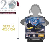Lionel Polar Express 20th Anniversary O Gauge Electric Train Set with Bluetooth 5.0 and remote control, featuring detailed train cars.