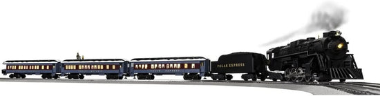 Lionel Warner Brothers Polar Express Lionchief electric O gauge train set with remote control and disappearing hobo car.