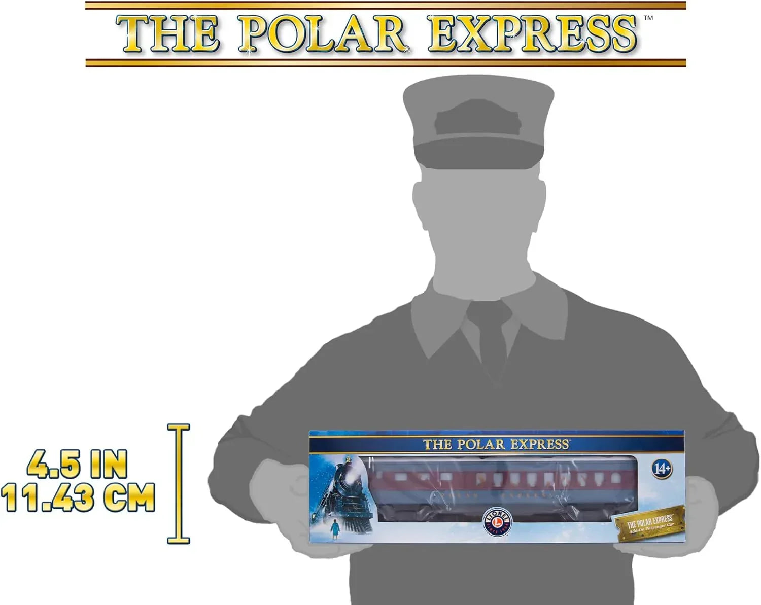 Lionel Polar Express O Gauge Diner Car from the premium holiday train set, featuring detailed design and festive holiday décor.