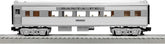 Lionel Santa Fe Super Chief O gauge electric train set with Bluetooth remote control, featuring detailed train cars and tracks.