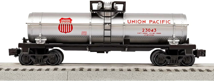 Lionel Union Pacific Flyer LionChief 5.0 electric O gauge train set with engine and cars on track