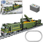 Military Train Building Set - 1174 Pieces Compatible with Lego, Includes Lights, Missiles, Trucks, and Train Tracks - - BYMRR Train Store