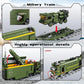 Military Train Building Set - 1174 Pieces Compatible with Lego, Includes Lights, Missiles, Trucks, and Train Tracks - - BYMRR Train Store