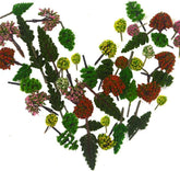 Assorted miniature artificial trees for model train scenery and diorama, 70-piece set by MOMOONNON, realistic miniature foliage.