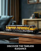 Nifeliz DDA40X Locomotive building set with base, detailed steam train model for adults, ideal for home décor and collection.