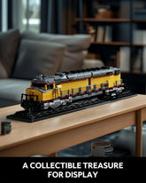 Nifeliz DDA40X Locomotive building set with base, detailed model train for adults, ideal as home décor or gift, 1603 pieces.