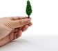 Miniature trees and bushes model set for dioramas and scenic train landscapes, featuring 40 detailed miniatures for realistic scenery.