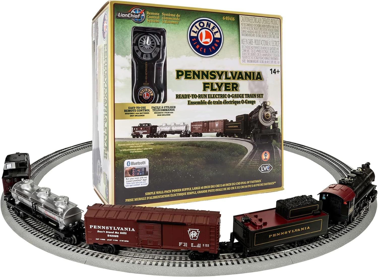 Pennsylvania Flyer Electric O Gauge Bluetooth 5.0 Train Set with Remote - BYMRR Train Store
