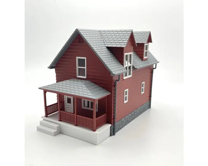 Rock Island Hobby 042101 HO RED FARMHOUSE Built up - BYMRR Train Store