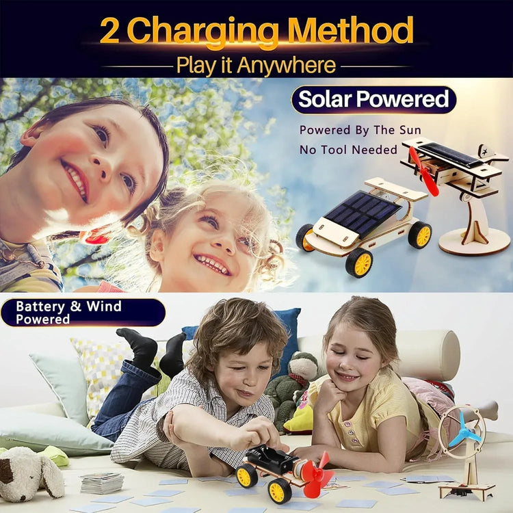 STEM Educational Kits for Ages 8-14: Engineering and Science Project Toys, Solar Car Building Sets - Perfect Gifts for Boys 8-12 - BYMRR Train Store