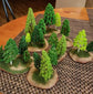 Plastic mixed model trees set with animal figures, 70 pieces, HO scale, for train scenery and dioramas, crafted by Shenzhenshi Tian Jiao Baobao.