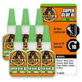 Gorilla Super Glue Gel XL, Clear, 25g - Versatile Quick-Drying Adhesive for Diverse Applications and Repairs - BYMRR Train Store