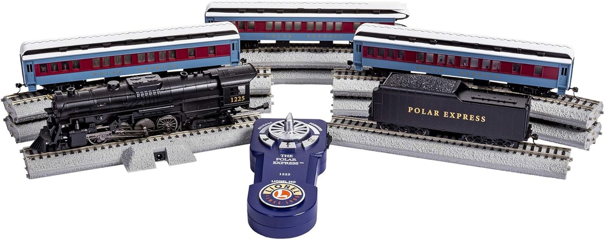 the Polar Express Lionchief 2 - 8 - 4 Set with Bluetooth Capability, HO Gauge Model Train Set with Remote - BYMRR Train Store