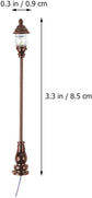 Uonlytech 8-piece miniature garden lighting set with decorative lamps for dollhouses, nativity scenes, and model street displays.