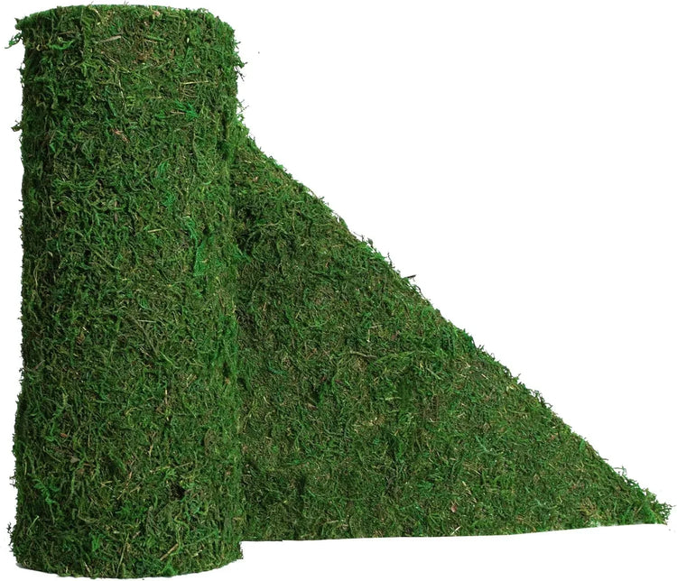 Dried moss roll for crafting and decoration, 12 inches wide by 60 inches long, USMOLA preserved moss mat for fairy gardens and woodland decor