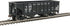 HO scale Walthers Trainline coal hopper model train car with black body and detailed hopper design for model railroads.