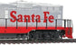 HO scale Walthers Trainline EMD GP9M model train in Santa Fe Superfleet 