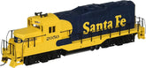 HO scale Walthers Trainline GP9M model train in Santa Fe Superfleet 