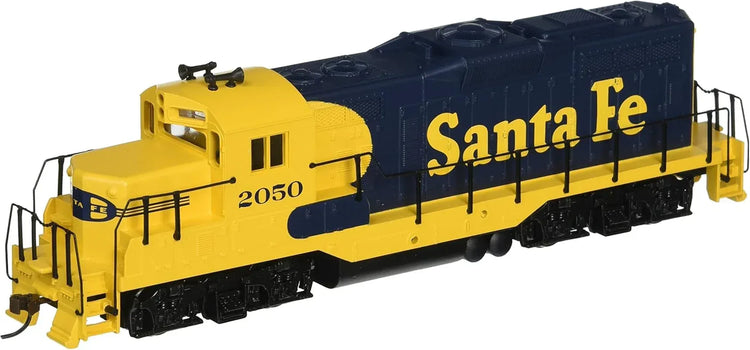 HO scale Walthers Trainline GP9M model train in Santa Fe Superfleet 