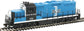 HO scale Walthers Trainline EMD GP9M model train in Santa Fe Superfleet 