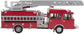 Walthers Life Like Scenemaster heavy-duty professional ladder truck model with detailed truck and ladder equipment.