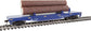 Walthers Trainline Log Dump Car with 3 Logs-Ready to Run-Alaska Railroad 