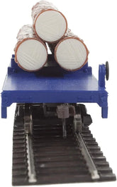 Walthers Trainline Log Dump Car with 3 Logs-Ready to Run-Alaska Railroad 