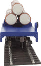 Walthers Trainline Log Dump Car with 3 Logs-Ready to Run-Alaska Railroad 