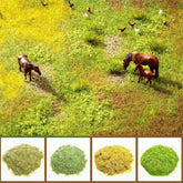 Warmtree 4-Piece Mixed Static Grass Terrain Powder Set for Diorama and Model Landscape Simulation - BYMRR Train Store