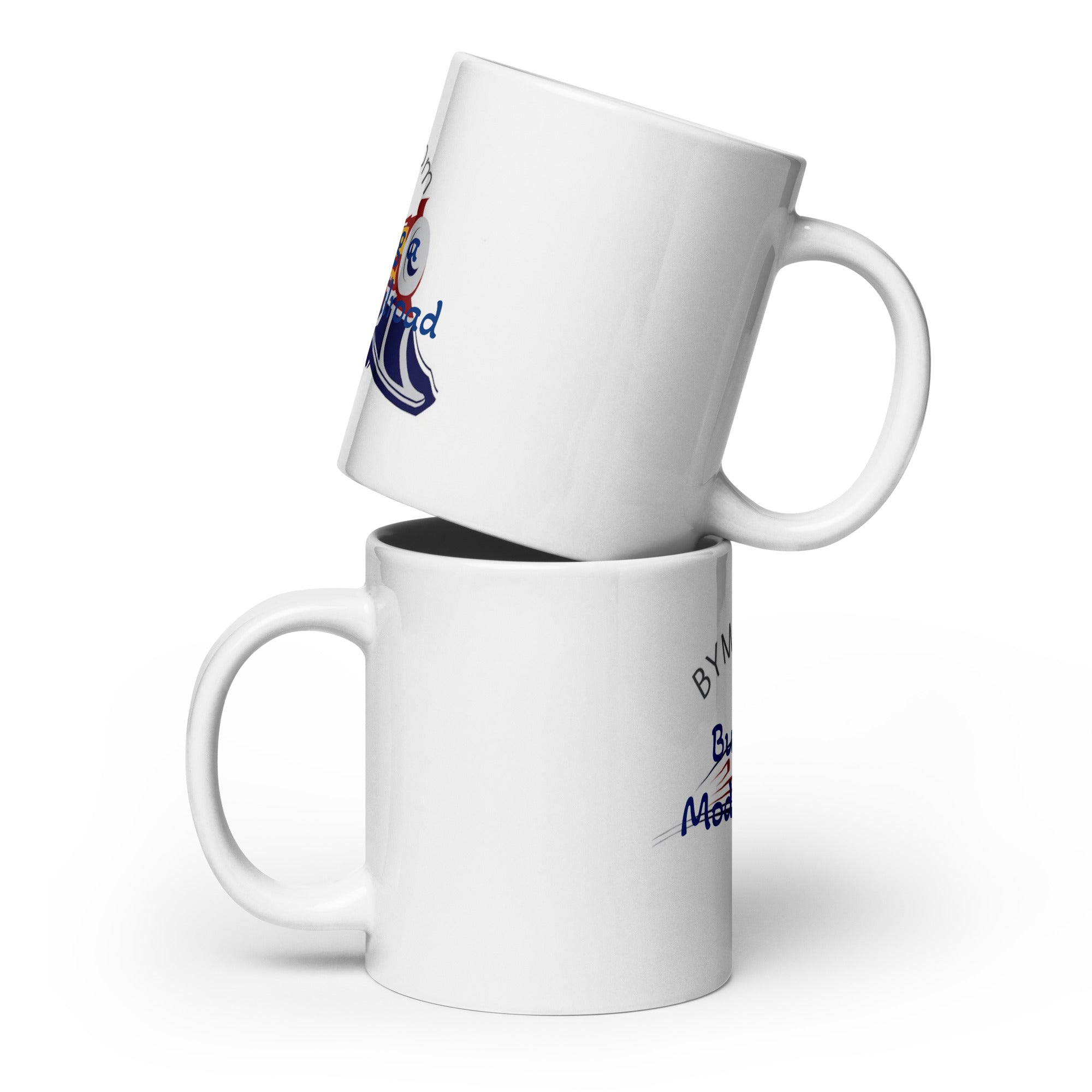 White glossy mug - BYMRR Train Store