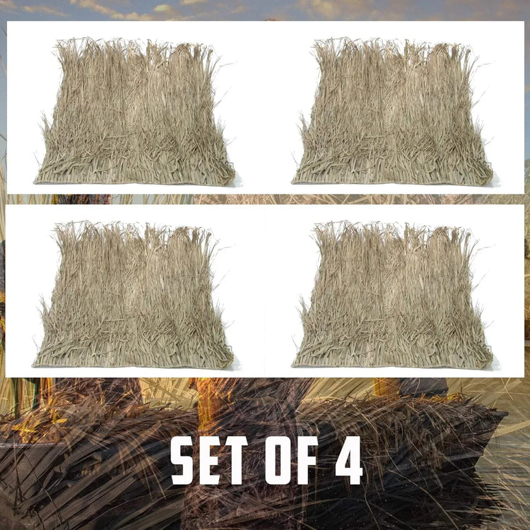 Wildfowler Grass Mat - Pack of 4, 4 x 4 Feet, Hay - BYMRR Train Store