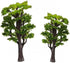 WINOMO 12-piece miniature model trees for train railroad scenery and landscape enhancement, showing detailed small trees for model layouts.